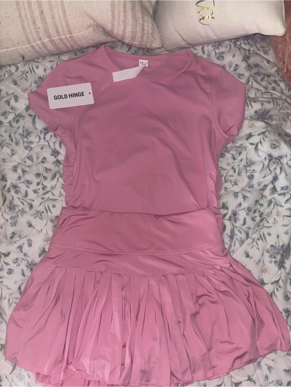 GoldHinge Pink Athletic Skirt Set - Picture 4 of 4